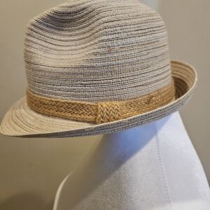 D&Y Fedora With Straw Trim